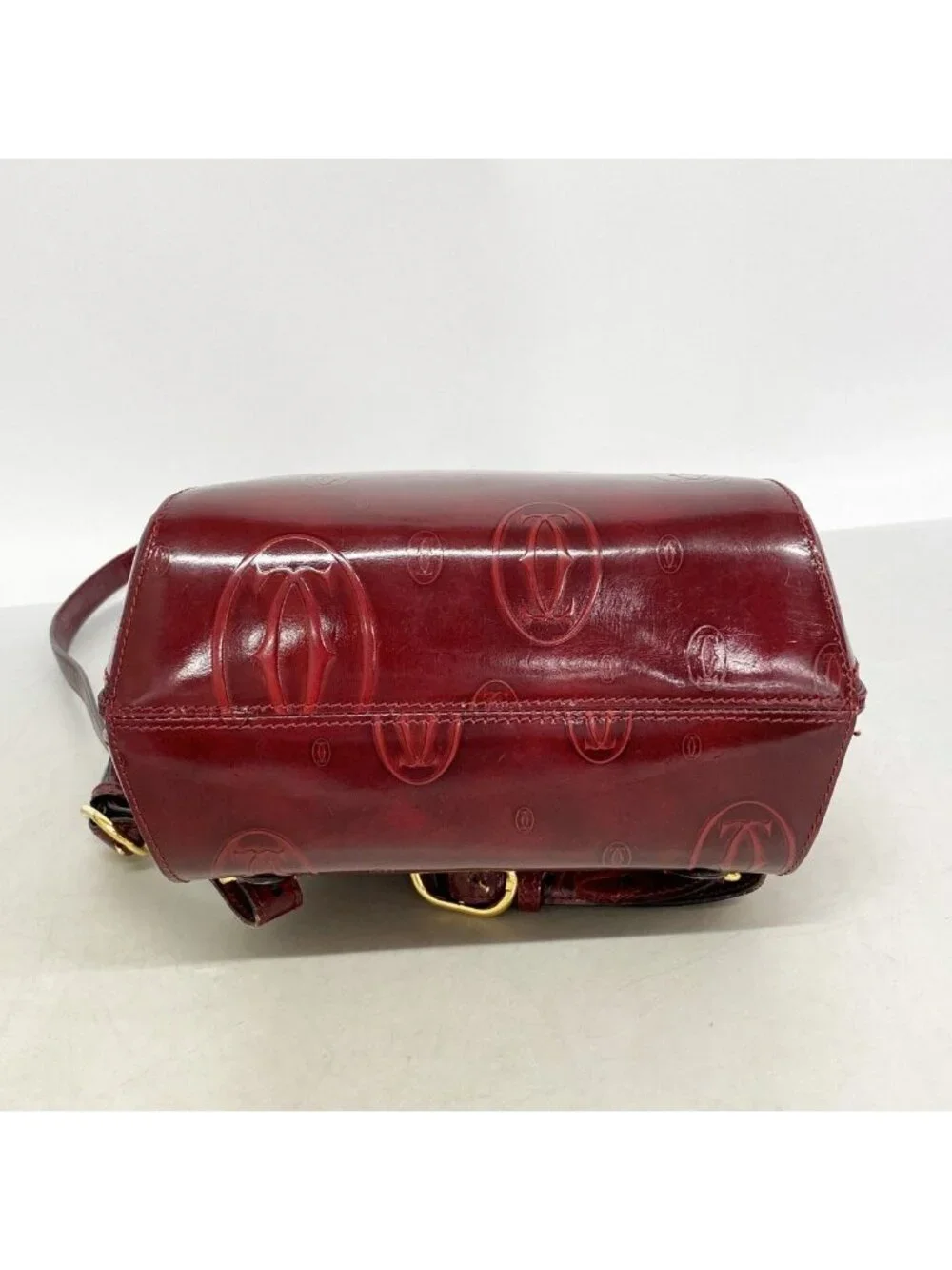 Cartier Backpack Happy Birthday Leather Bordeaux Gold